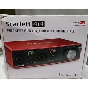 Focusrite Scarlett 4i4 3rd Gen 4x4 USB Audio Interface Brand New In Box In Stock